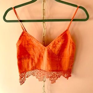 Free People Peach Lace Bralette